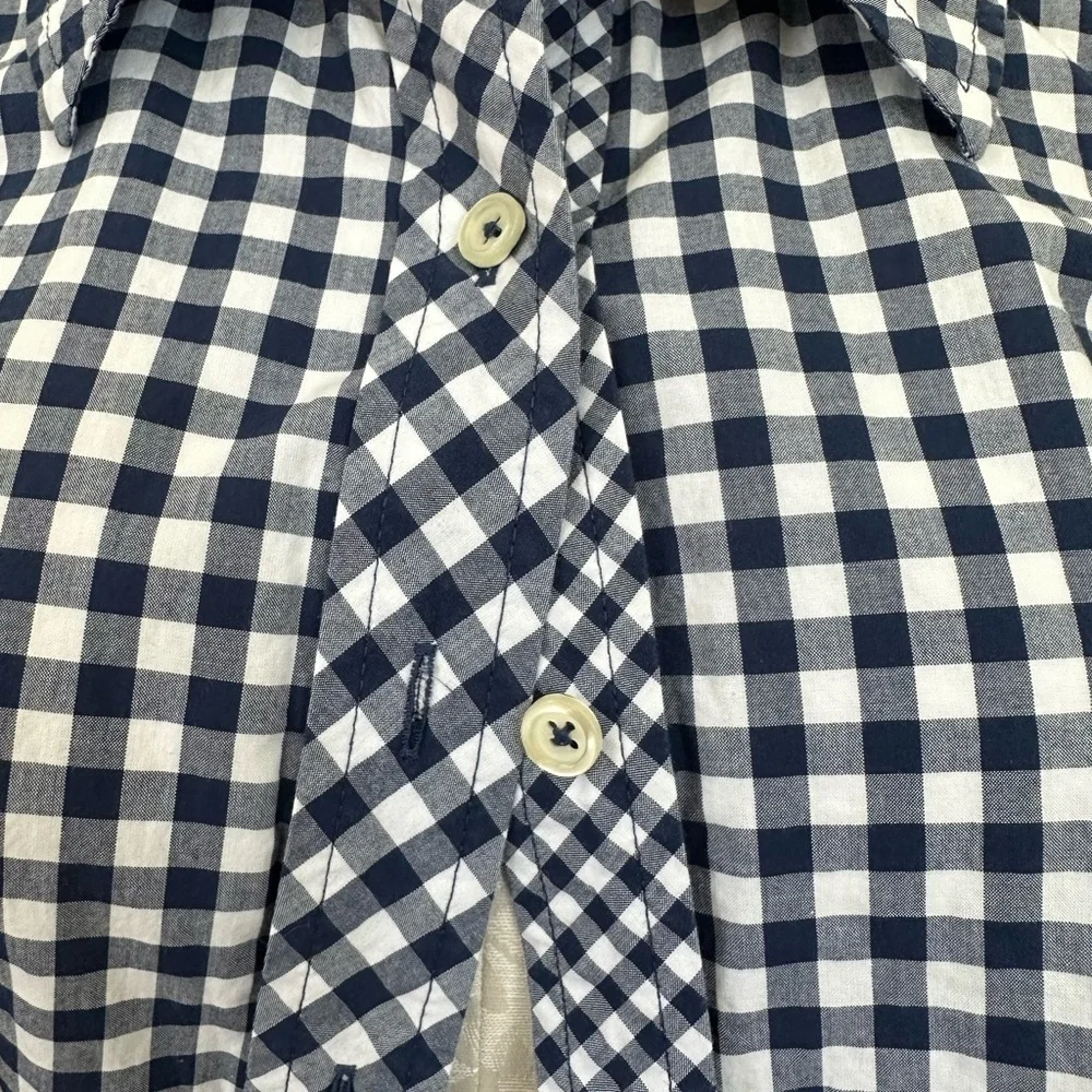 Talbots Women's Check Plaid Gingham Button Down Shirt Long Sleeve Size 1X - Picture 9 of 13